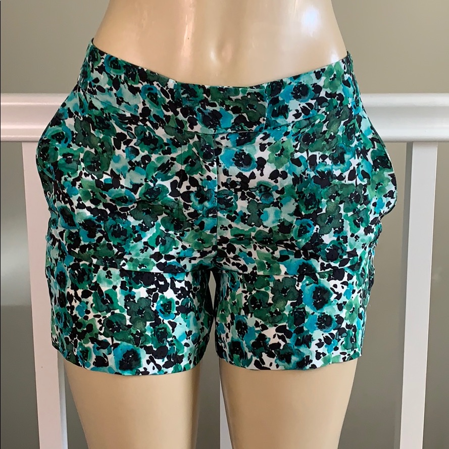 Kain 100% Silk Shorts Size 0 Color Blackmulti